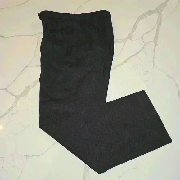 Giorgio Sant'Angelo Womens 100% Merino Wool Trouser Pants Dark Gray Size 10 - Picture 3 of 10